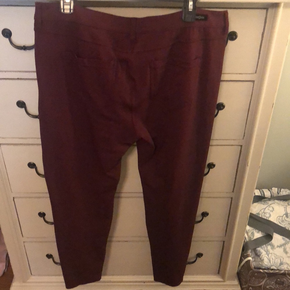 Liverpool jeans company, size 14 burgundy pants